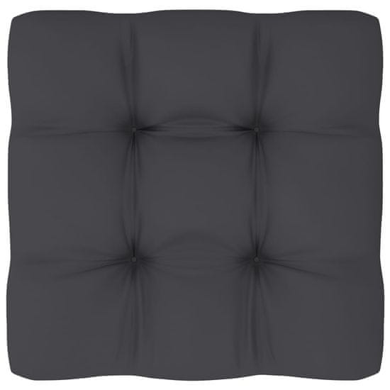 shumee Poduszka na sofę z palet, antracytowa, 70x70x12 cm