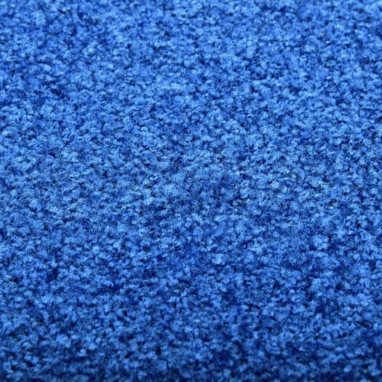 shumee Wycieraczka z możliwością prania, niebieska, 60 x 90 cm