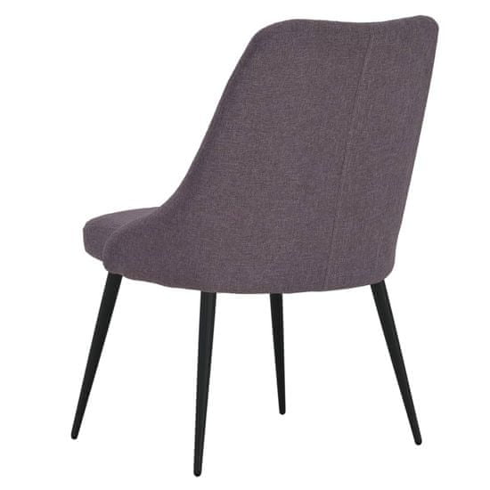 shumee Krzesła stołowe, 6 szt., taupe, tapicerowane tkaniną