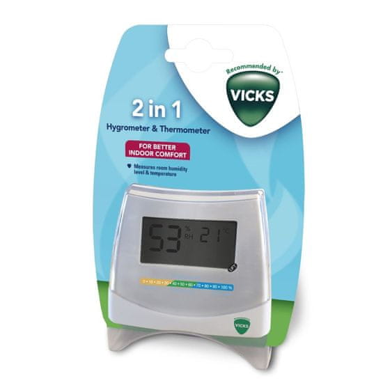 Vicks V70, Higrometr i termometr 2w1