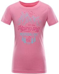 ALPINE PRO koszulka dziewczęca Dayo 4 92 - 98 różowa
